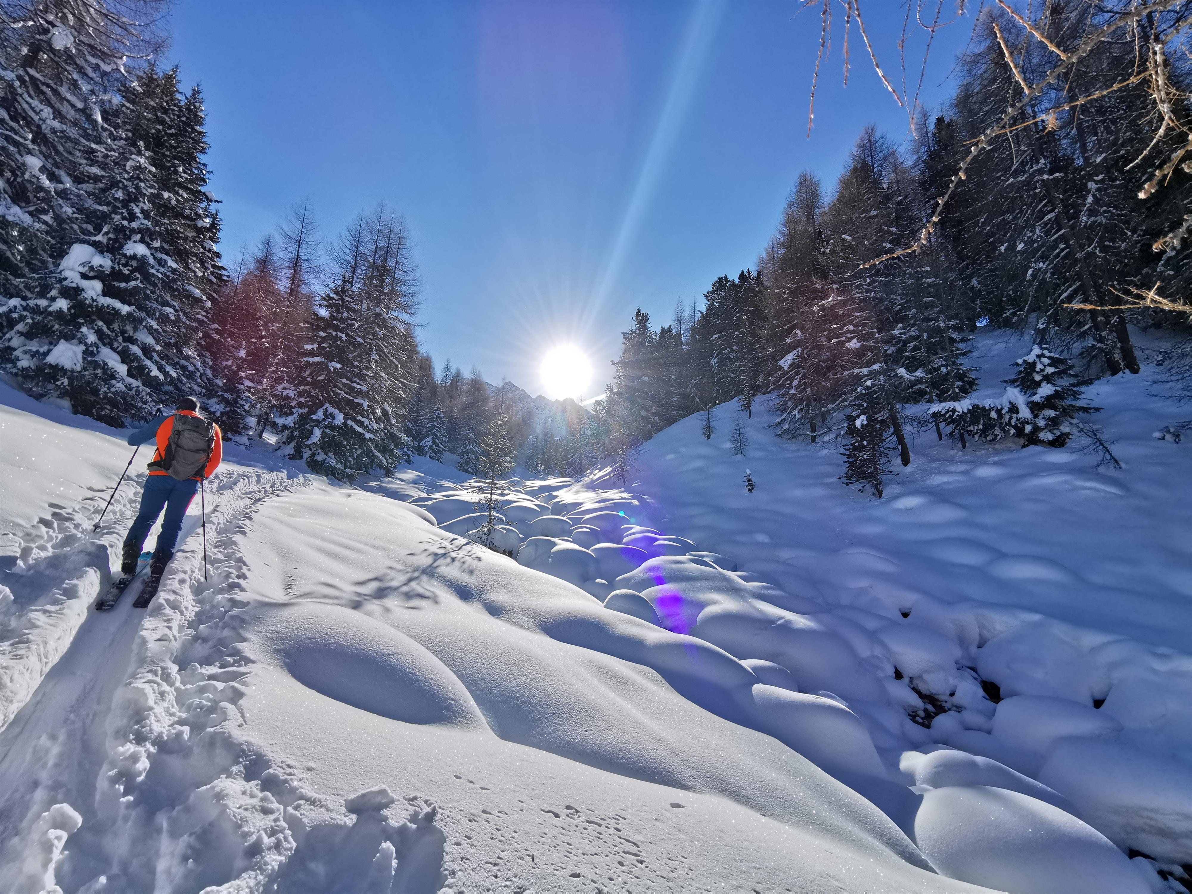 Skitour_Nauders_Sonnenstrahlen