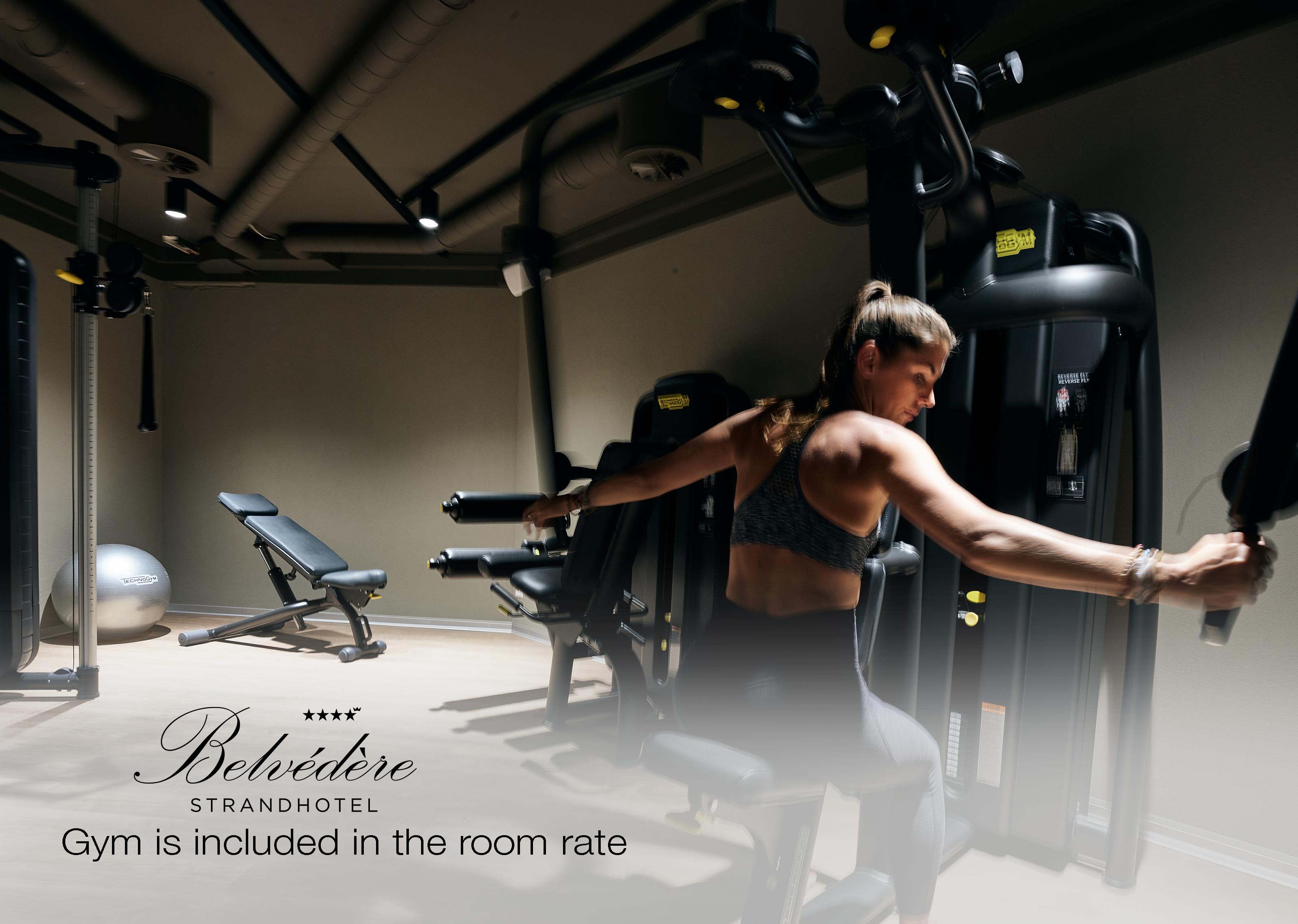 Gym is included in the room rate