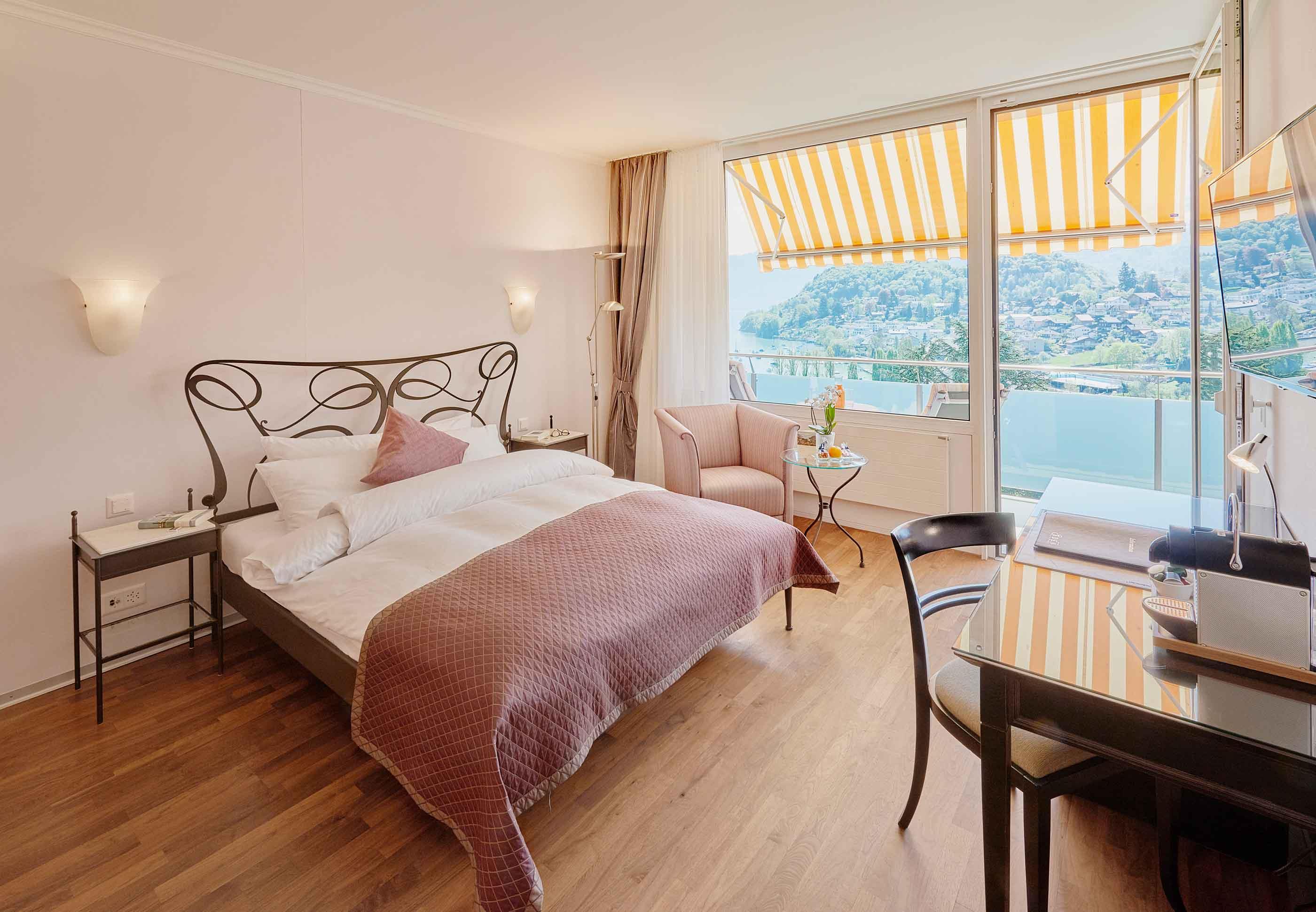 Hotel Eden Spiez Komfort Doppelzimmer mit Seesicht