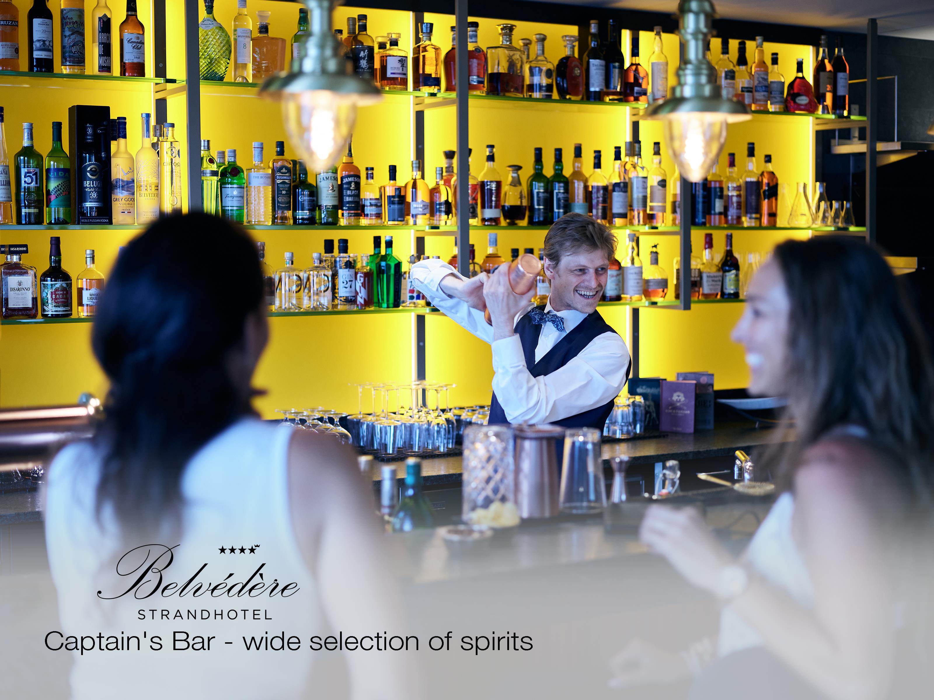 Captain's Bar - wide selection of spirits