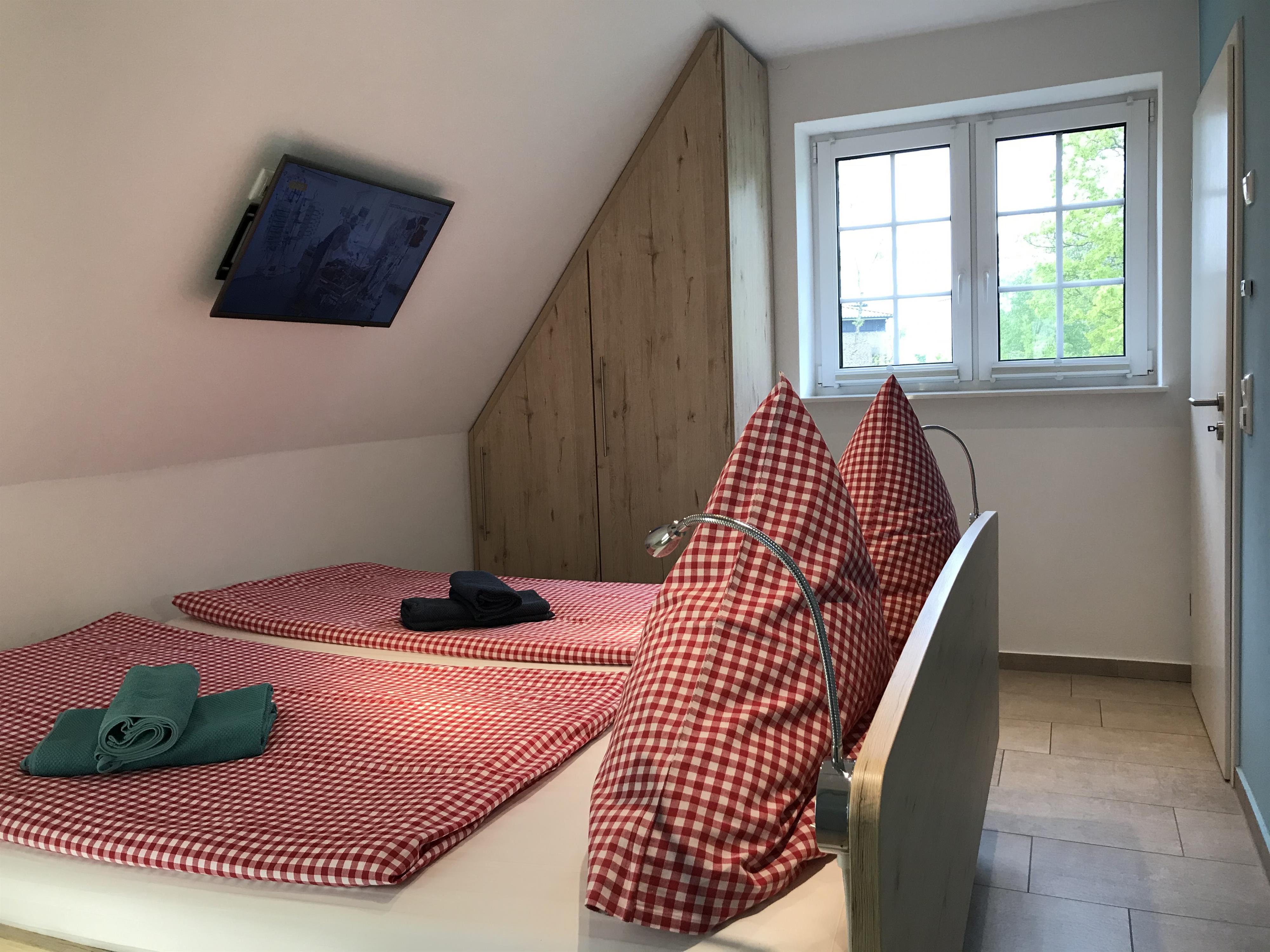 Weissdorn - Schlafzimmer mit Doppelbett