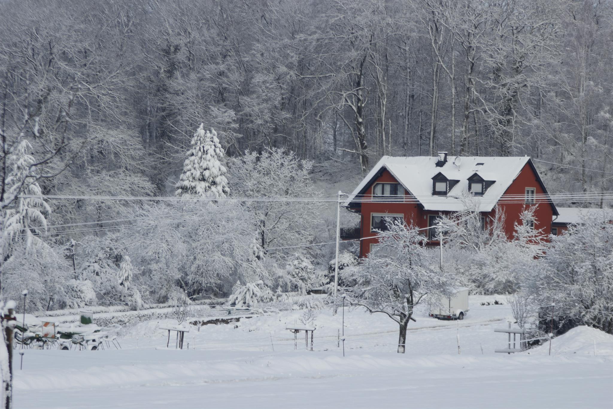 Haus Ilex im Winter