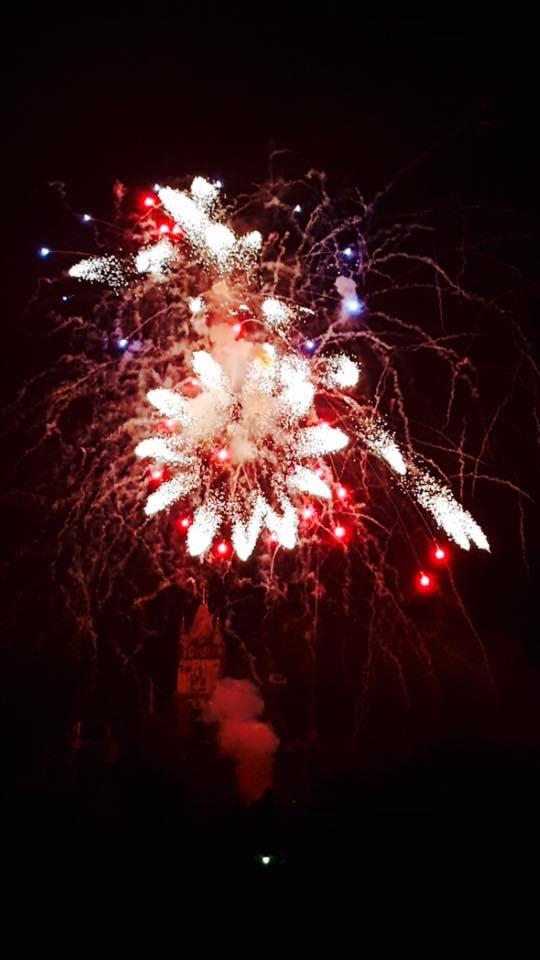 Feuerwerk über Cochem