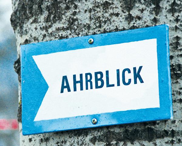 Schild Ahrblick