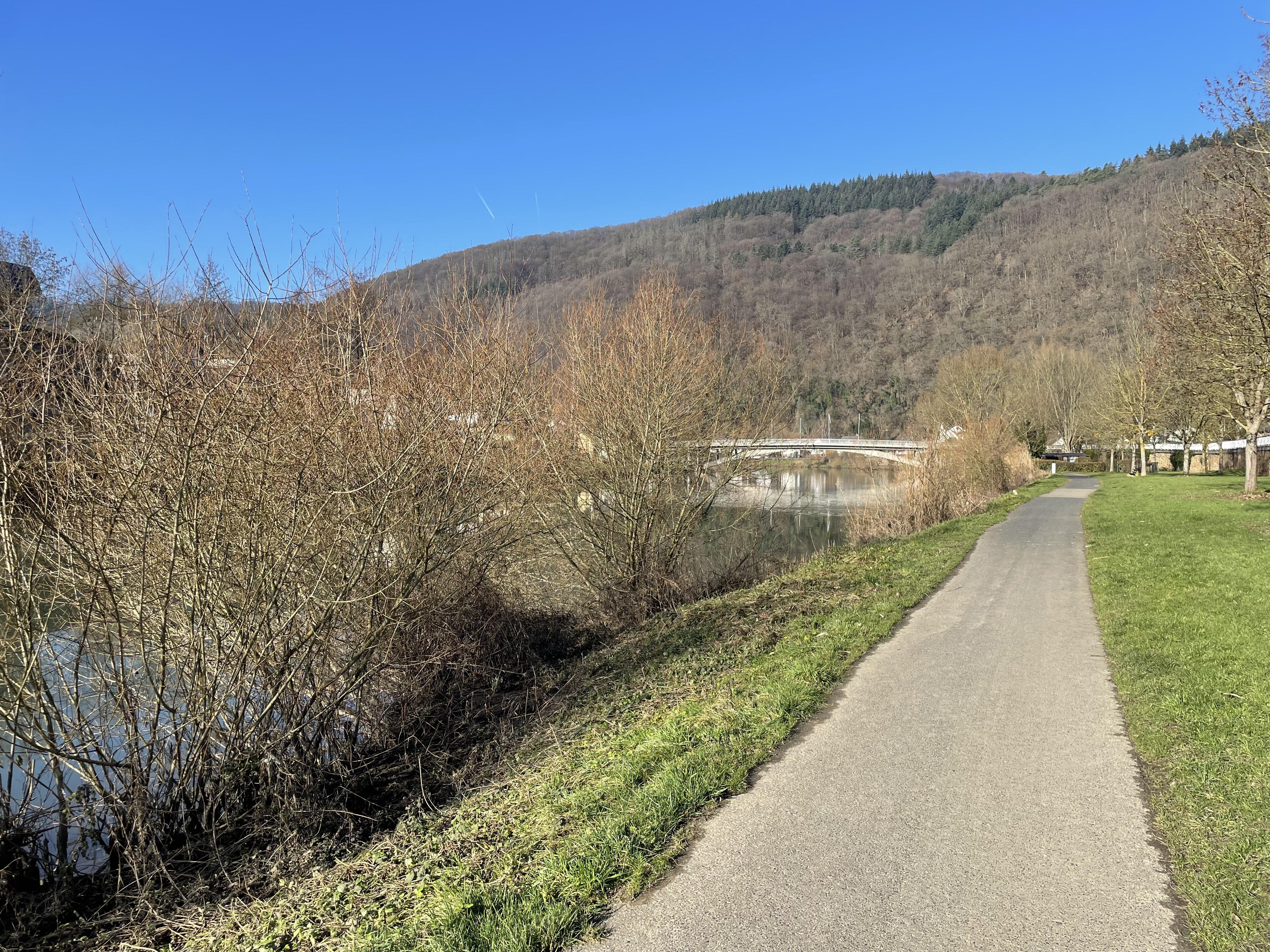 Lahnbrücke nach Nievern (Bahnhaltepunkt)