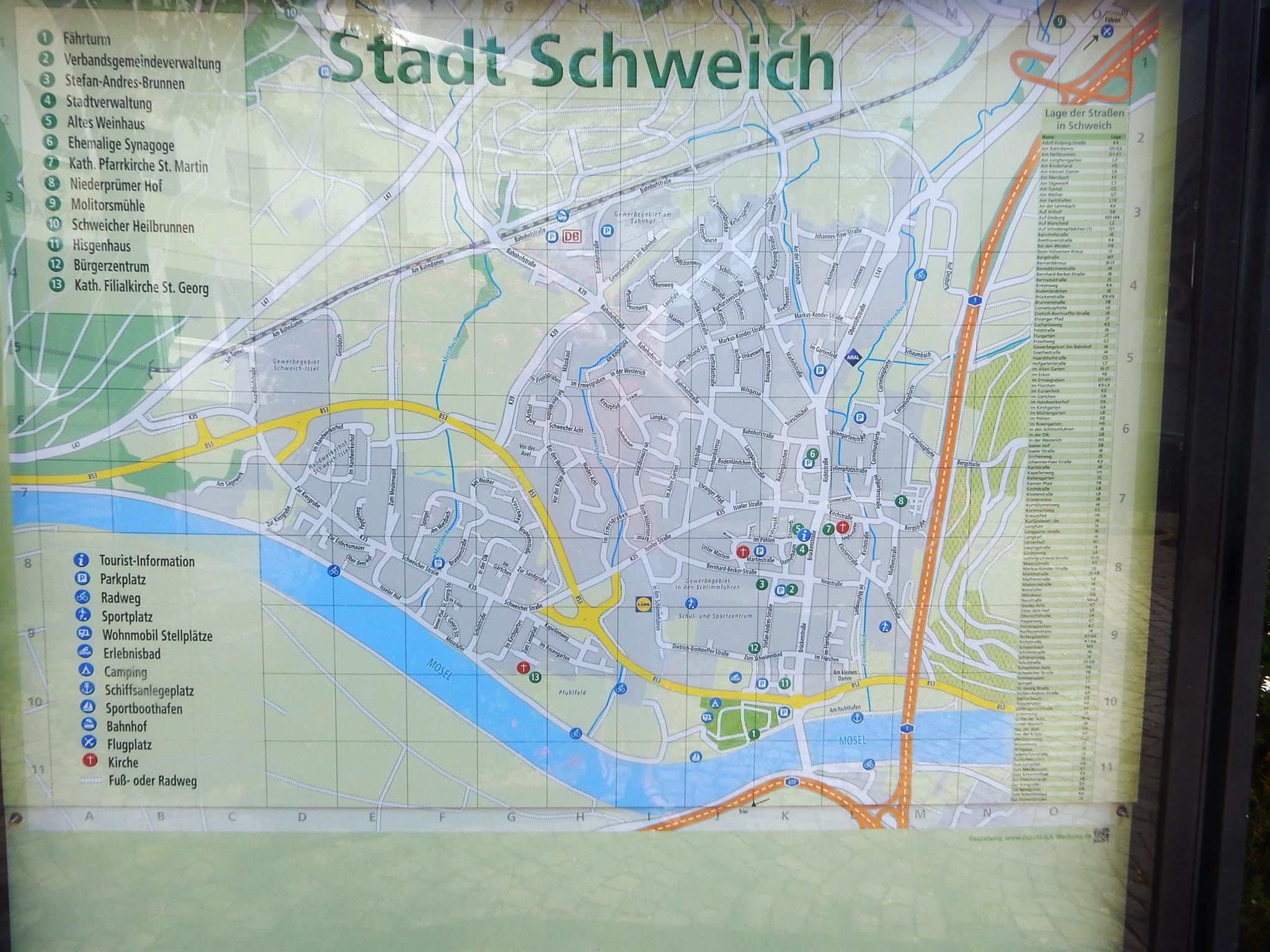 Stadtkarte Schweich
