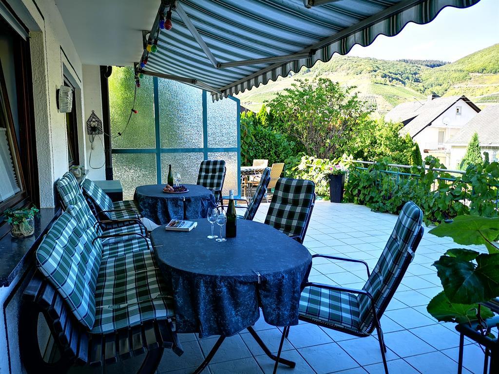 Our terrace with a view of the Moselle