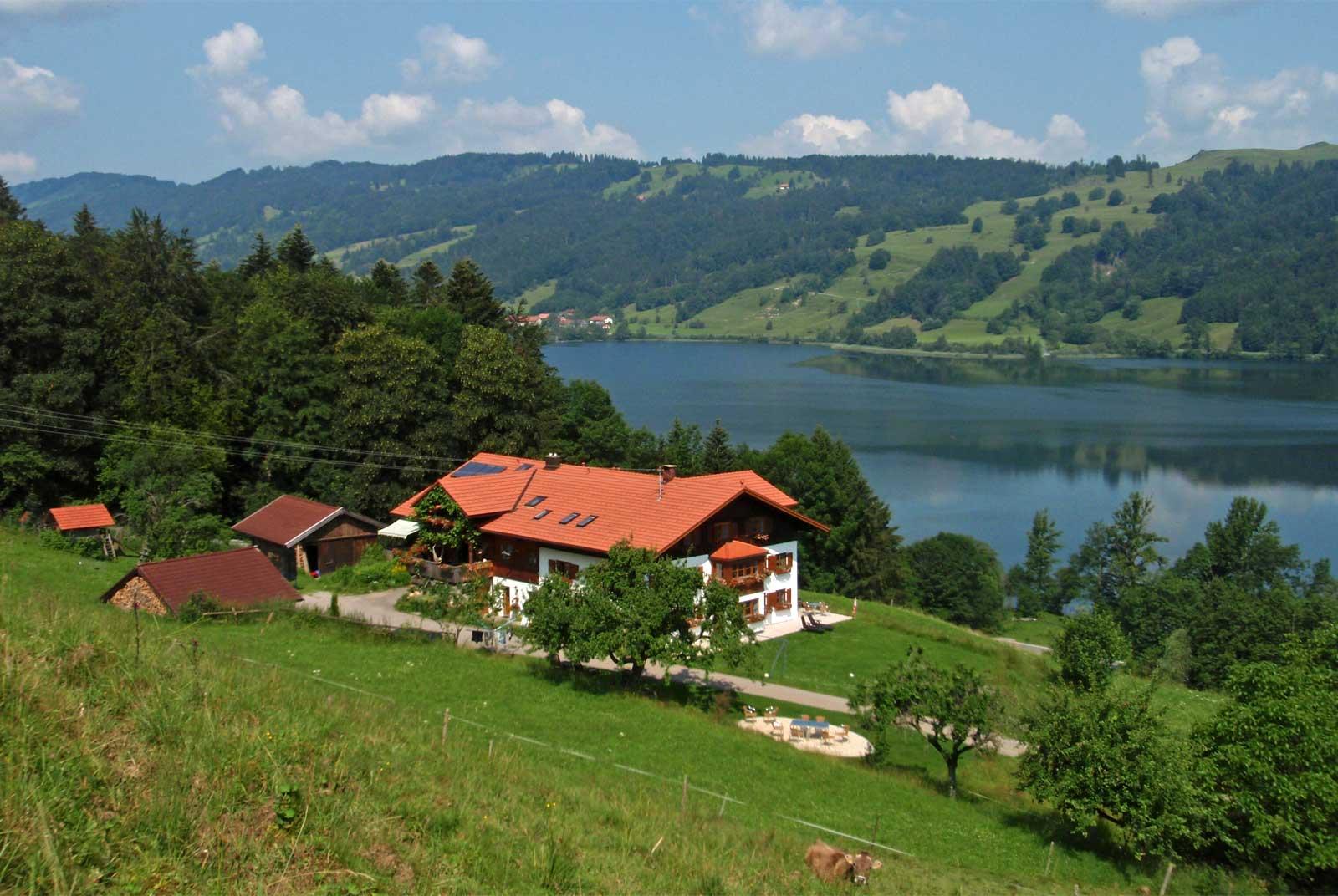 Landhaus Sinz über'm See Seeterrasse Ferienwohnung  Bayern