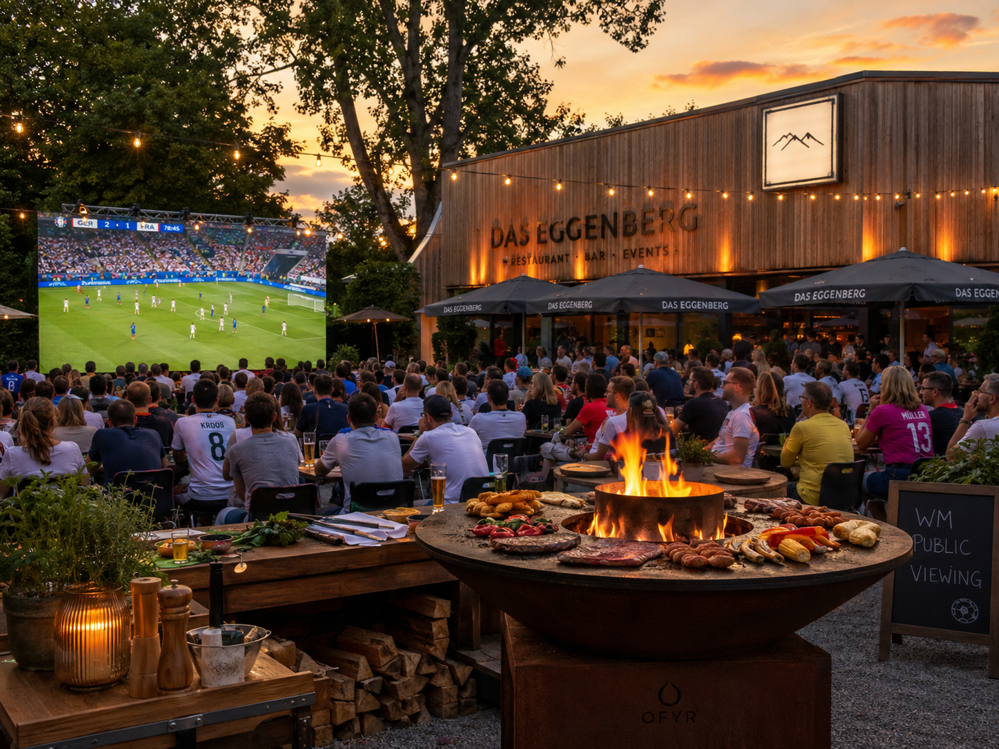 Public Viewing: Fußball WM im Das Eggenberg