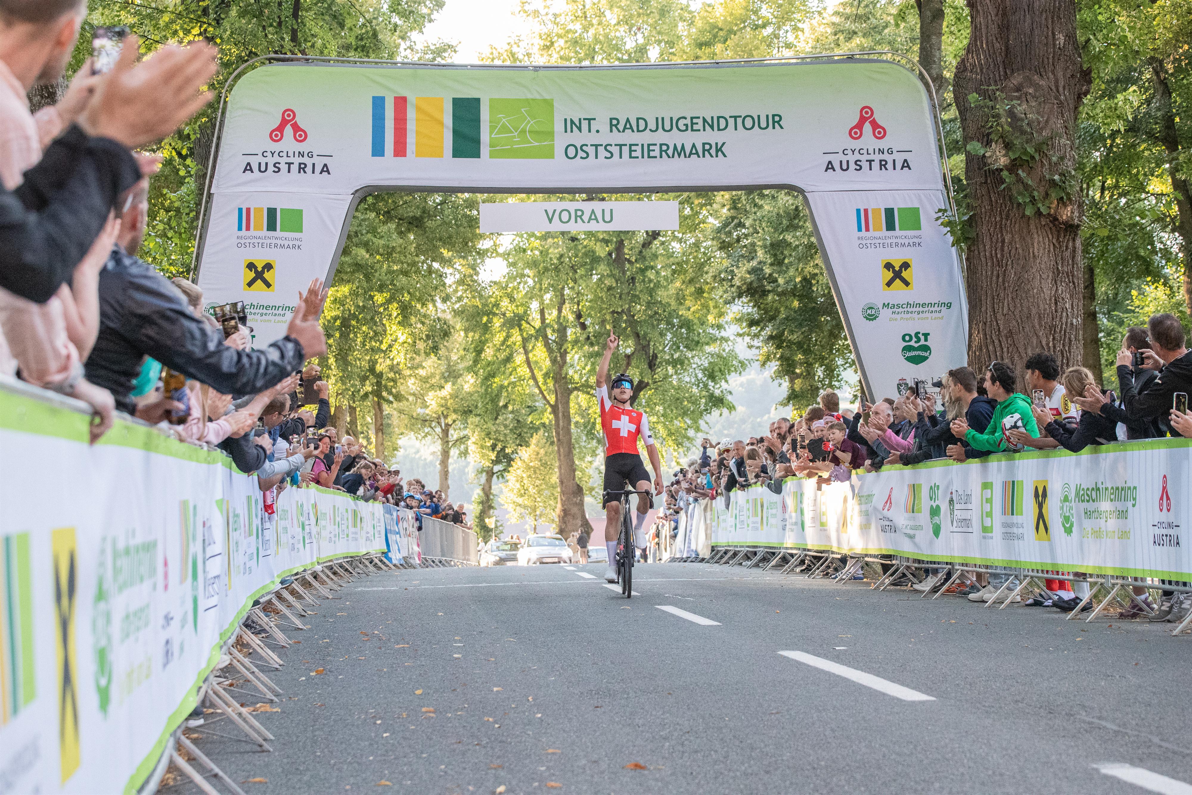 38. Int. Radjugendtour Oststeiermark-2.Etappe Ziel Vorau