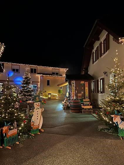 Besuch vom Nikolaus beim Weihnachtsdorf am Maluhof in Bad Waltersdorf