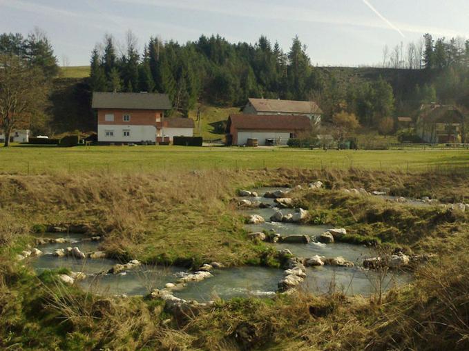 Schaukraftwerk Kronawettwehr an der Alm in Pettenbach