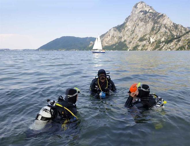 Außergewöhnliche Tauchplätze am Traunsee