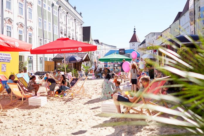 City Beach am Stadtplatz