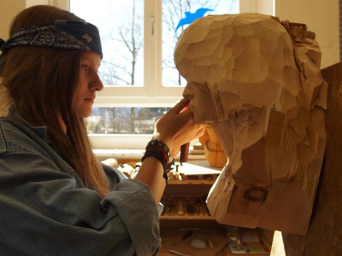 Ausstellungsraum der Fachschule für Kunsthandwerk & Design