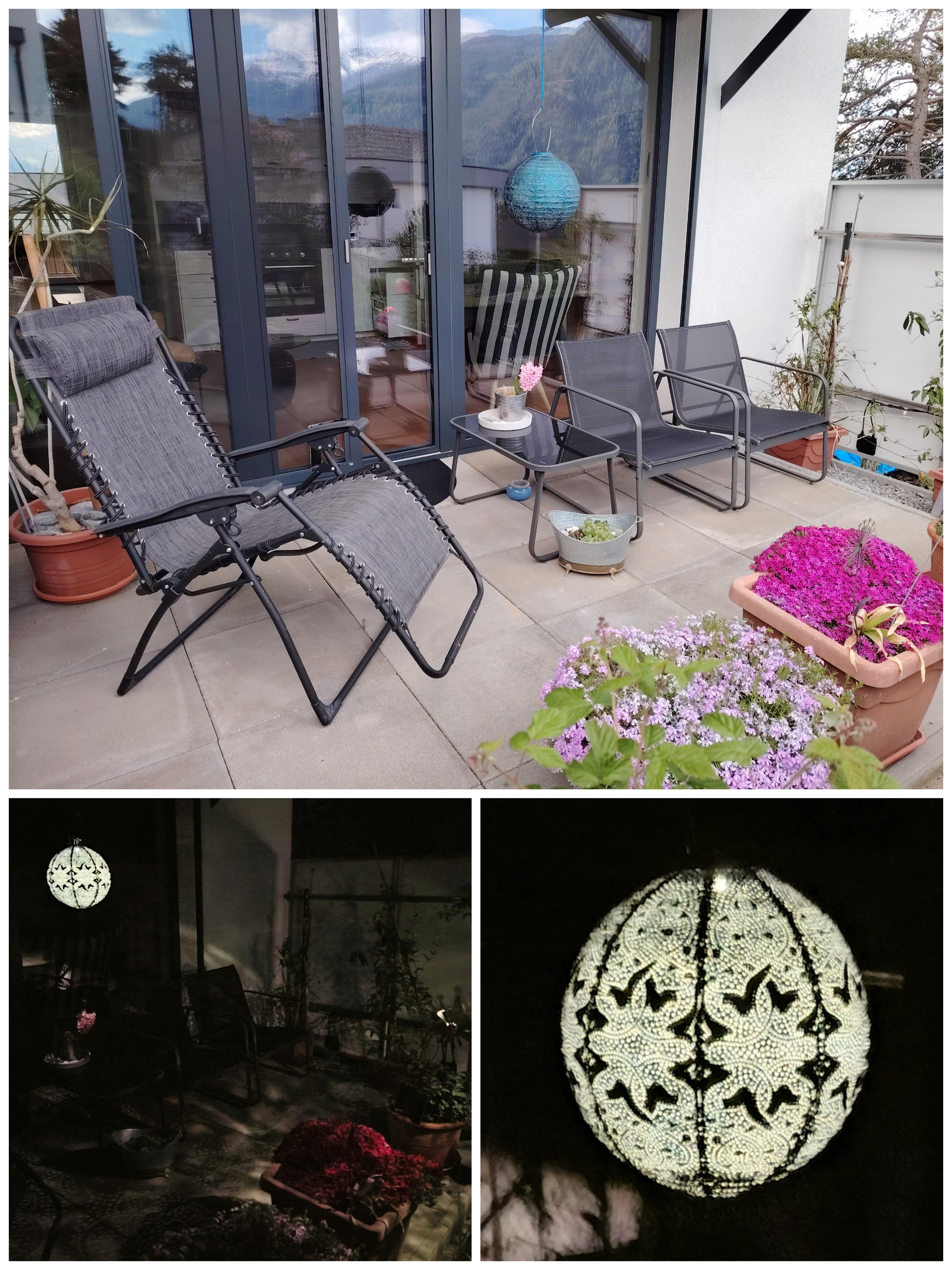 Terrasse, Sonne tanken, laue Sommernacht genießen