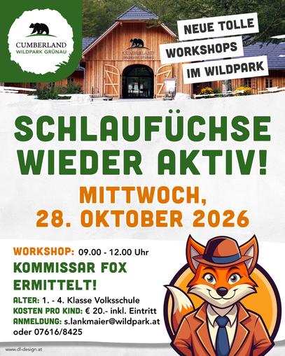 Workshop für Kinder im Cumberland Wildpark