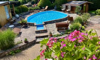 Jochum Appartements_Wildschoenau_Poolblick