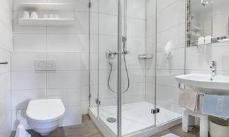 Badezimmer im Landhotel Tirolerhof Oberau