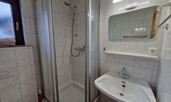 Bathroom with shower and toilet