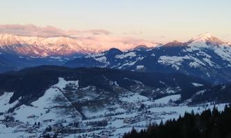 Wilder Kaiser bei Sonnenuntergang