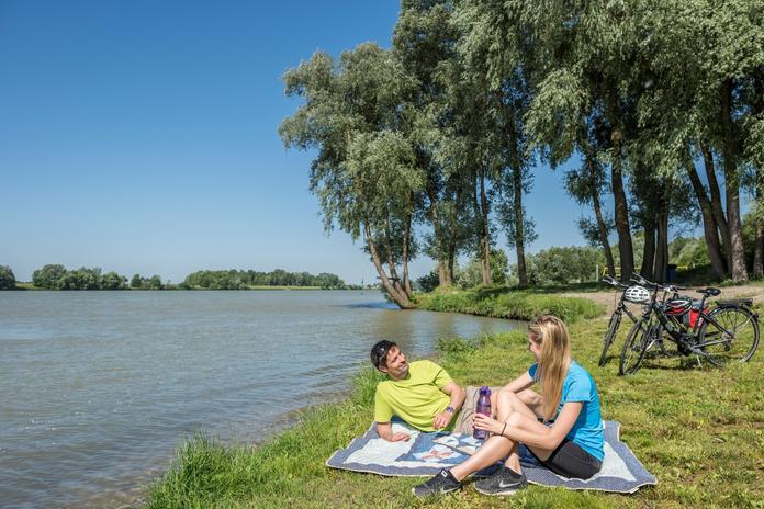 Donaustrand Au an der Donau beim Campingplatz