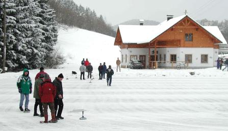 Eisstockschießen Teichanlage Lichtmühle