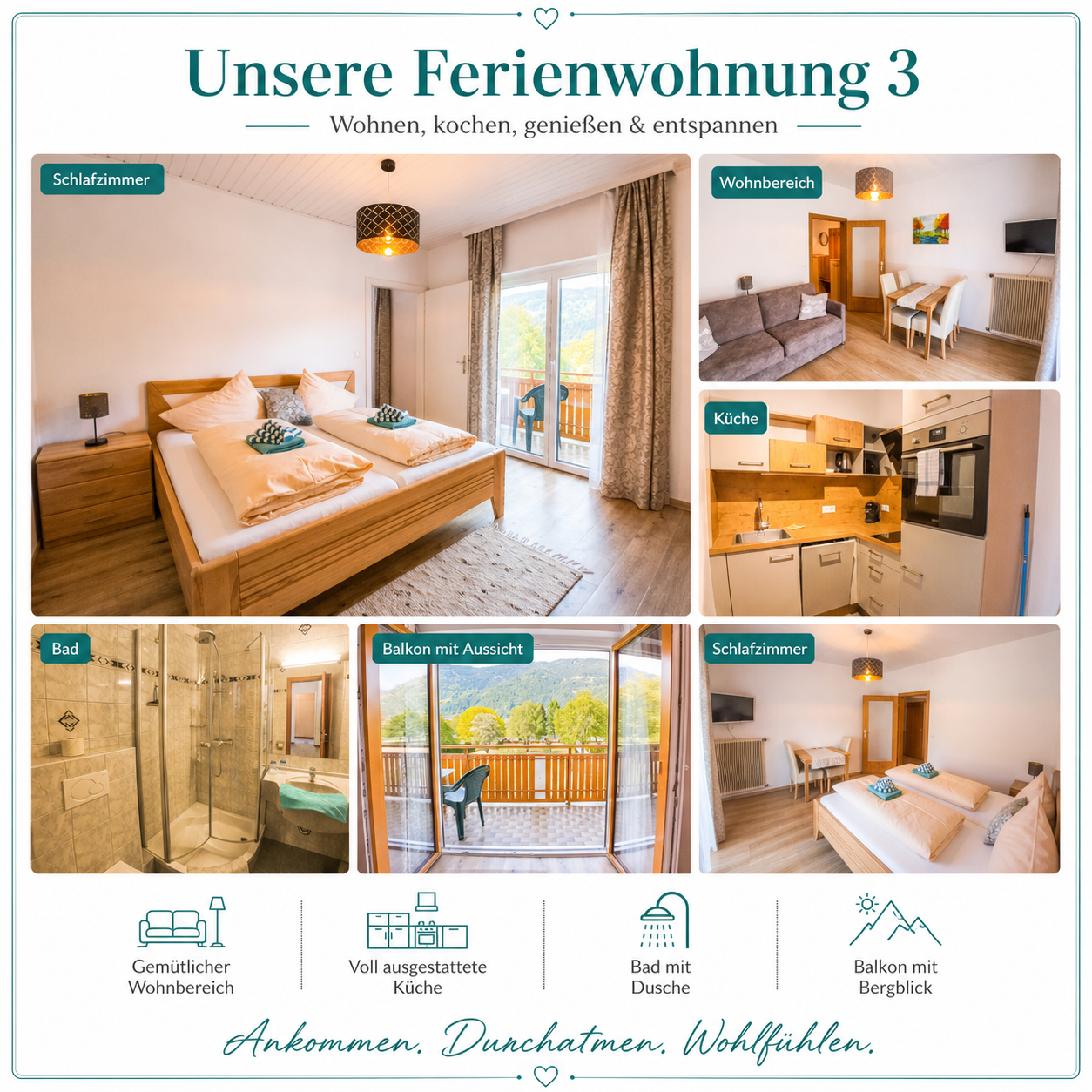 Appartement 3 voor maximaal 4 personen
