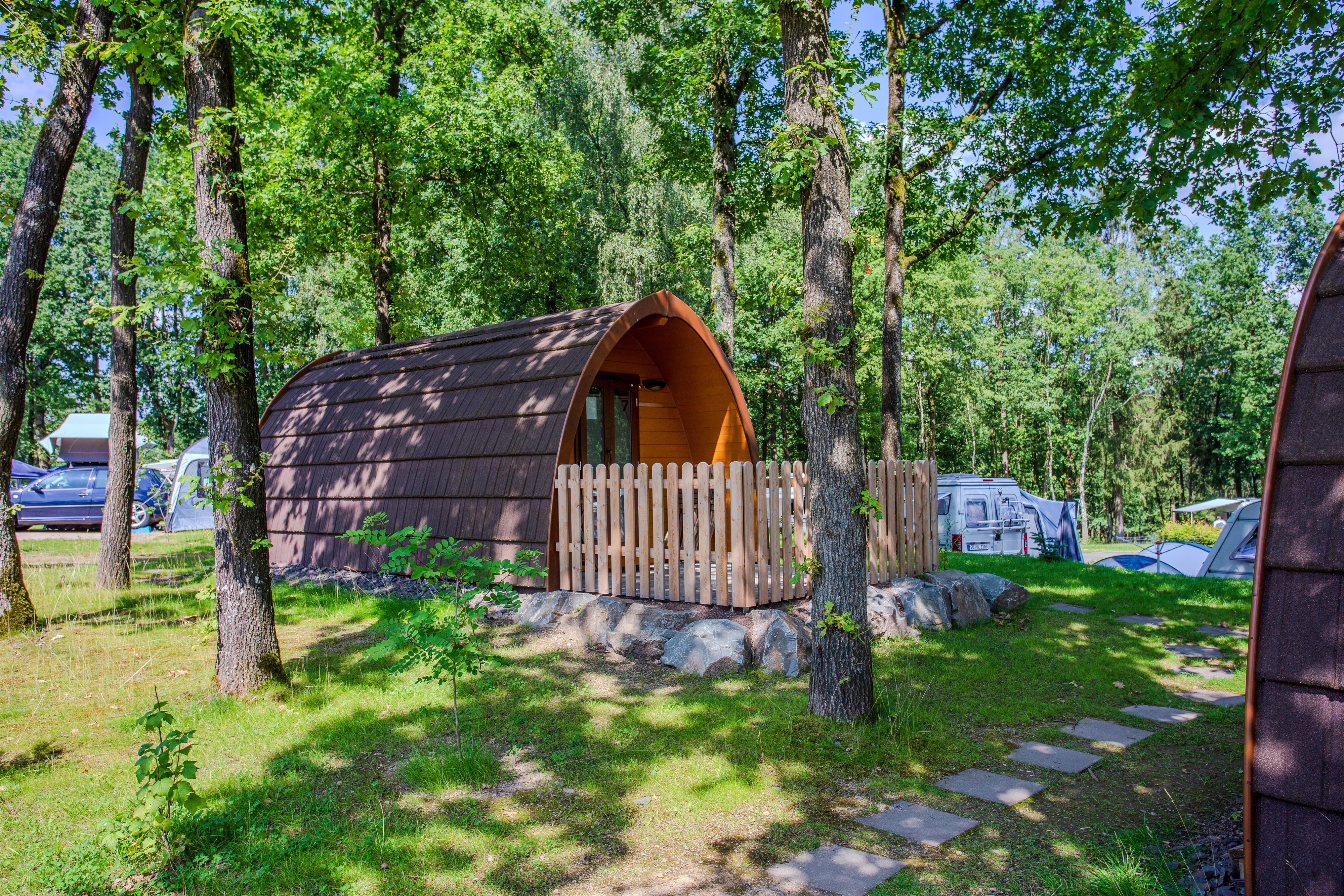 Naturlodge für 1-3 Pers., mit Teeküche, WC und Waschbecken