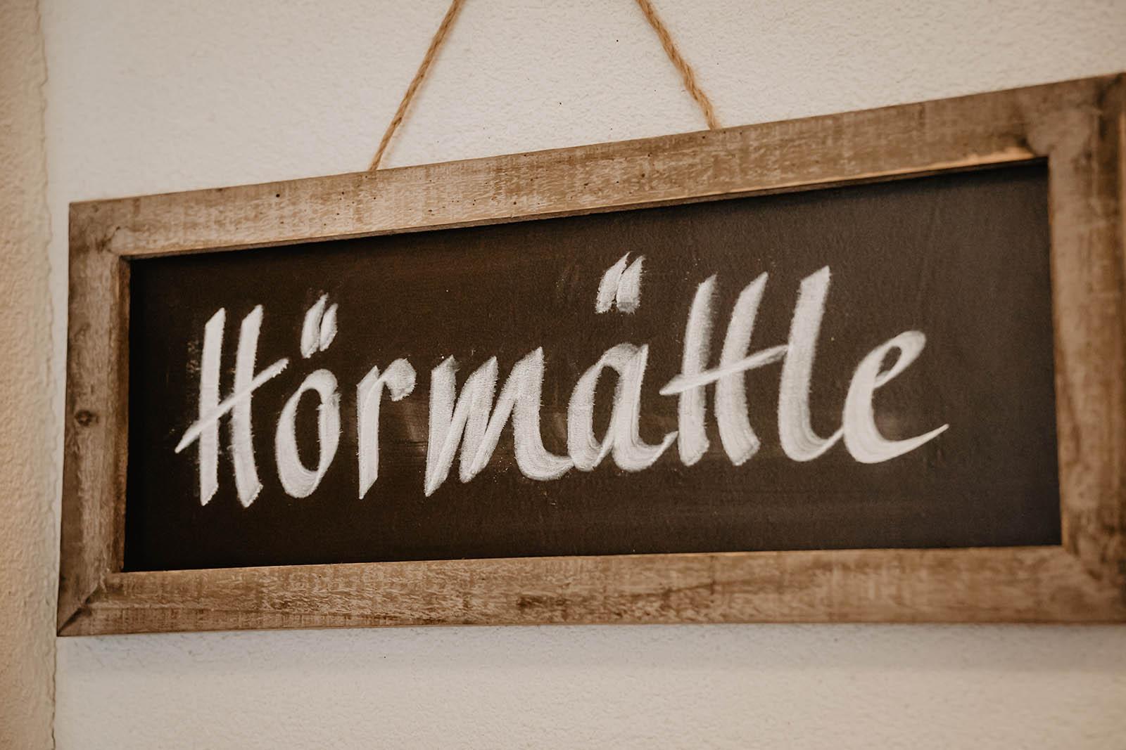 Appartement "Hörmättle", 53m², DG, Küchenzeile, 1 Schlafraum