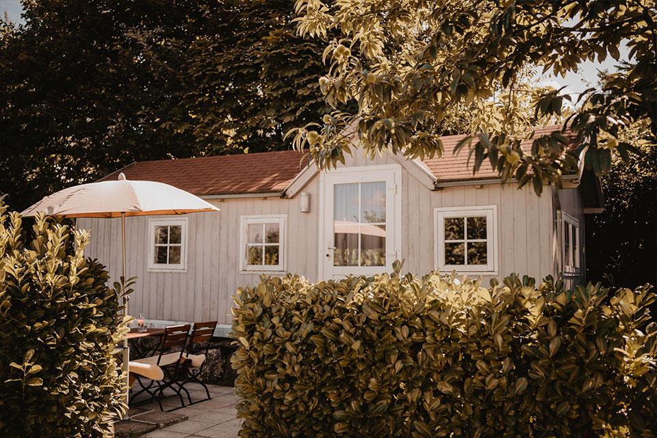 Casa mobile/cabina in legno "Kruschtelxaver", 21 m², piastra di cottura