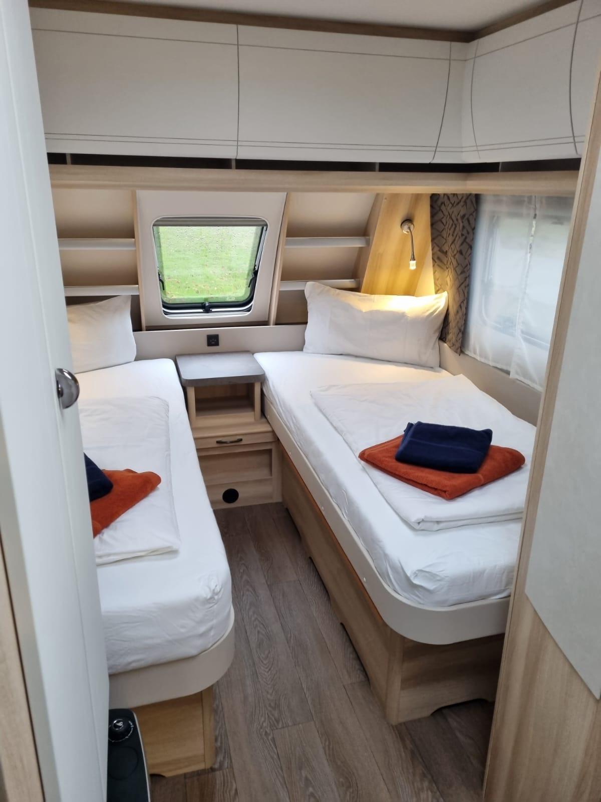 Caravane à louer avec 4 lits