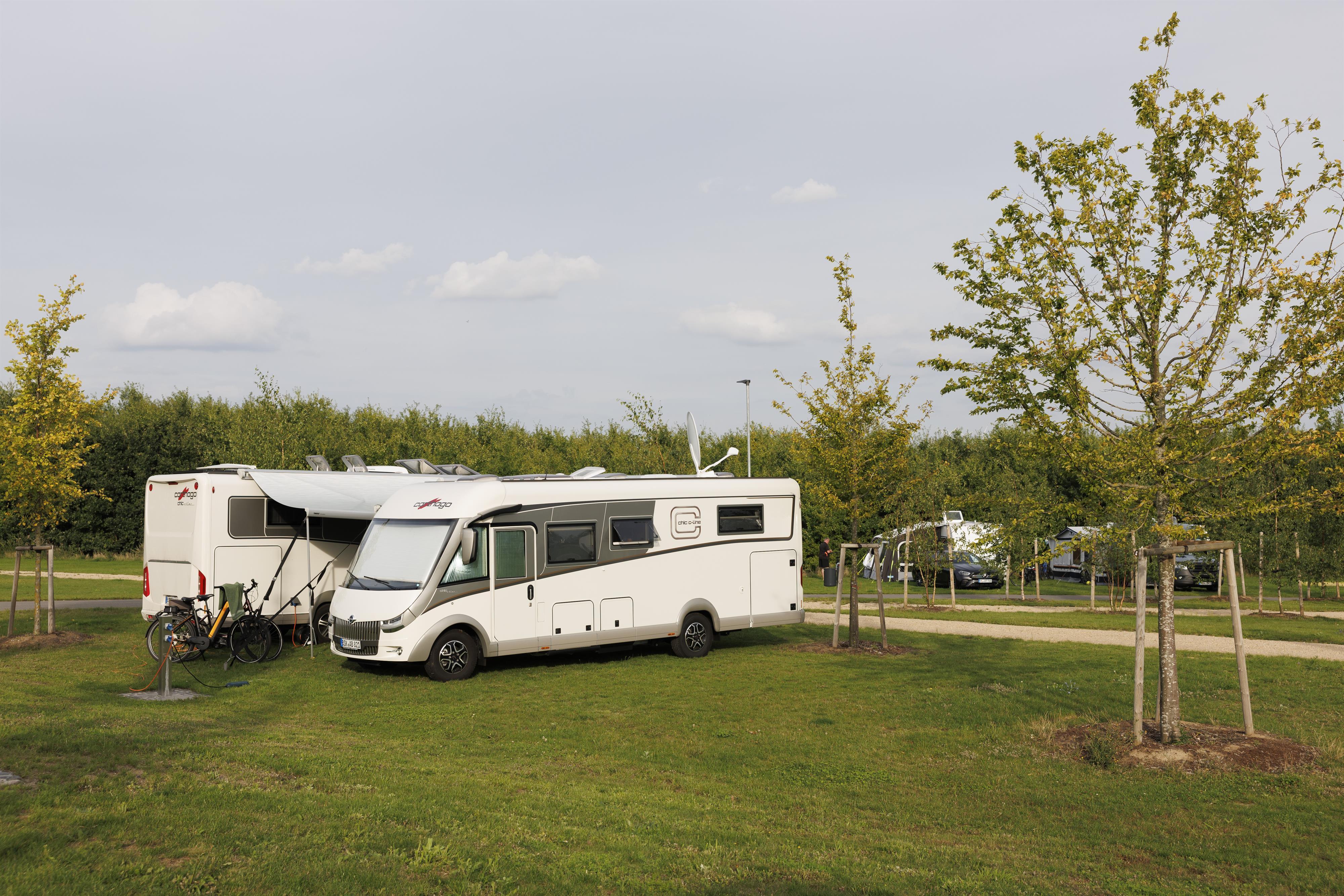 Premium-Stellplätze bis zu 106 m² groß