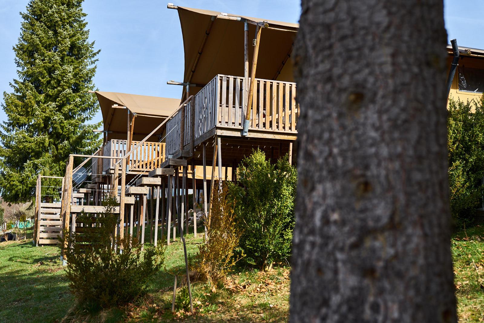 Zeltlodge für 1-5 Pers., mit Bad, Küche, Terasse