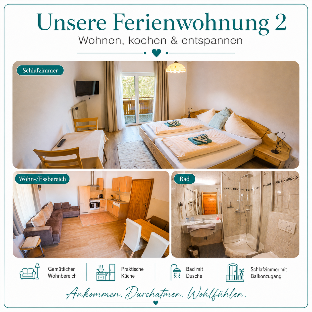 Vakantieappartement 2 voor maximaal 4 personen