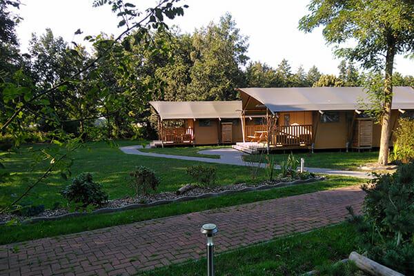 Safari Zeltlodge 1 mit eigener Küche und Bad, für 5 Personen