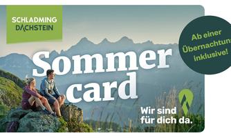 An invitation to the summer card in Schladming-Dachstein. Great activities and experiences are included with an overnight stay.