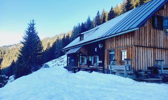 Schönwetterhütte im Winter