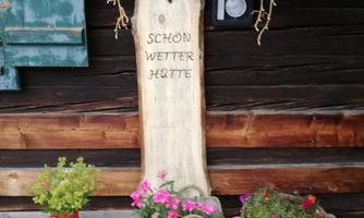 Eingangsbereich zur Schönwetterhütte