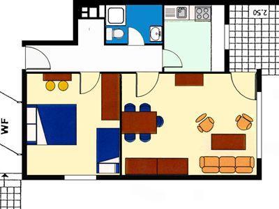 Die Raumaufteilung der Wohnung