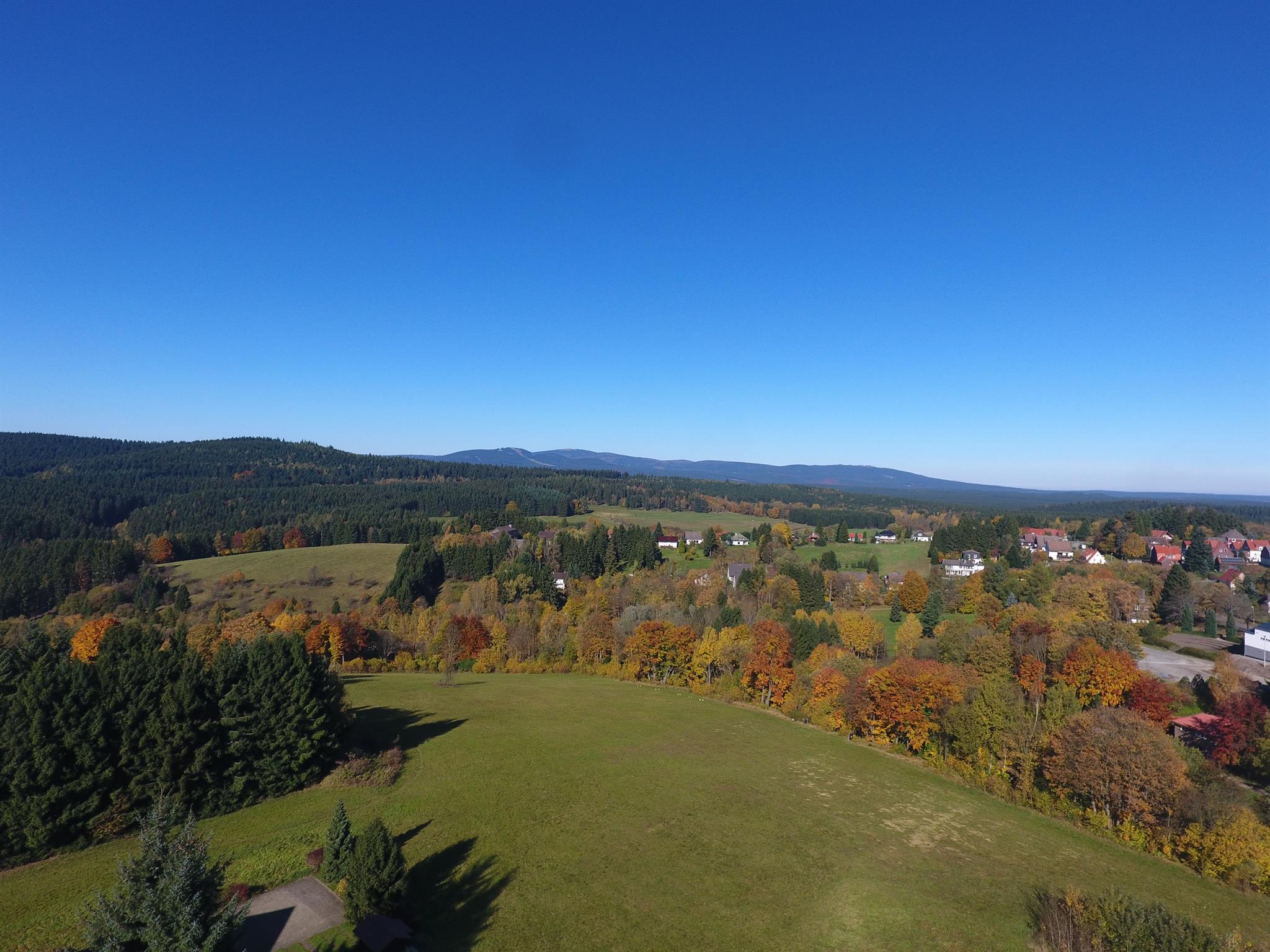 Blick Brocken Herbst 2017