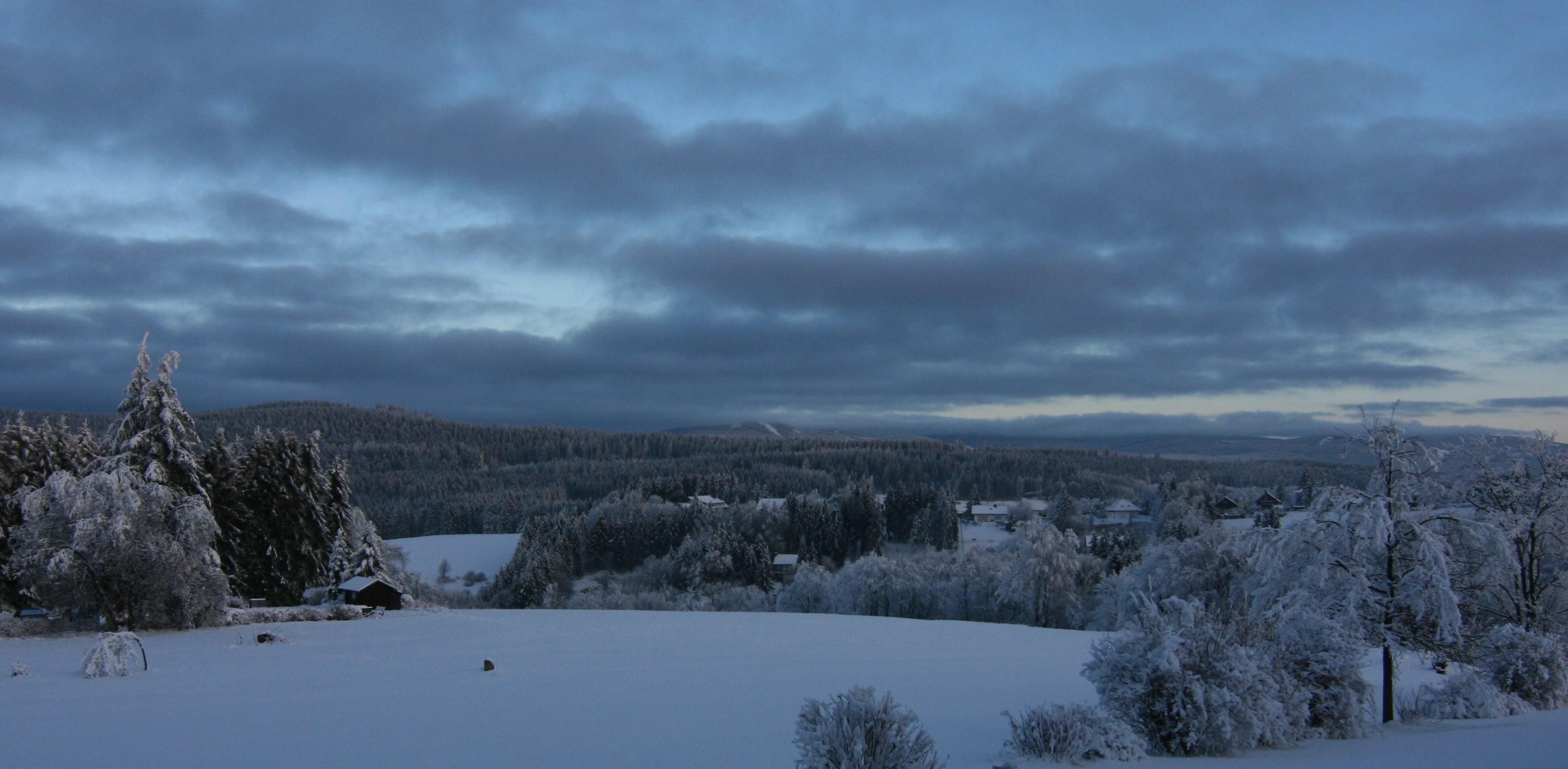 Ausblick vom Hotel Winterpanorama