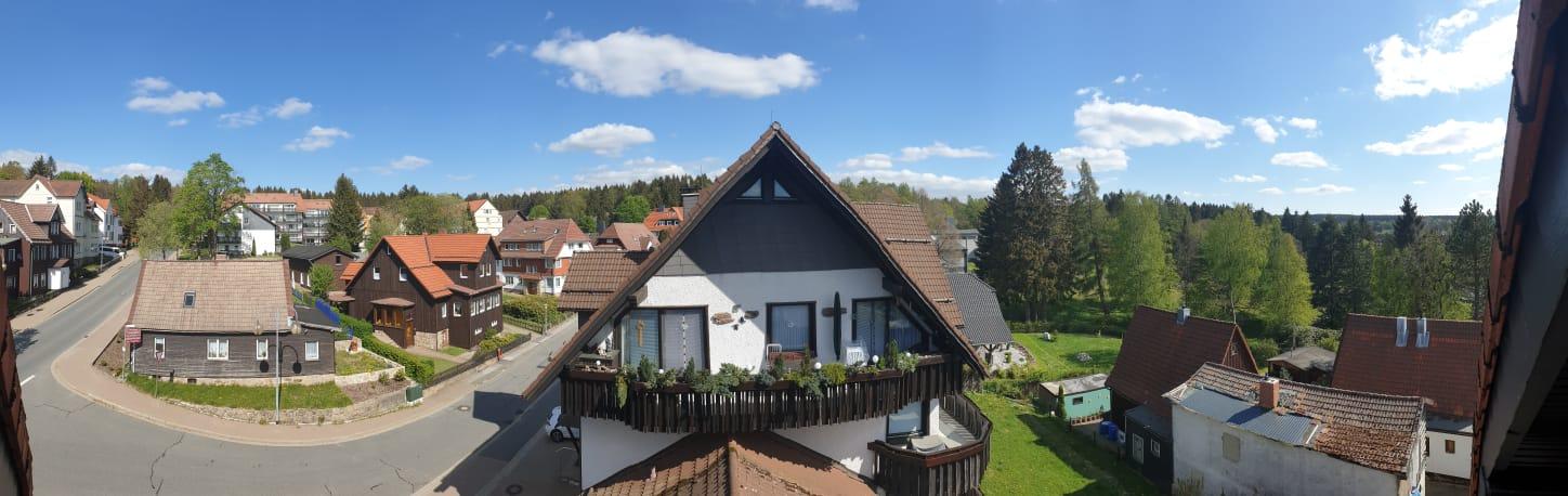 Ausblick vom Ostbalkon