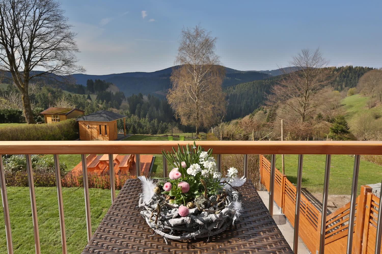 Ansicht von der Terrasse Esszimmer