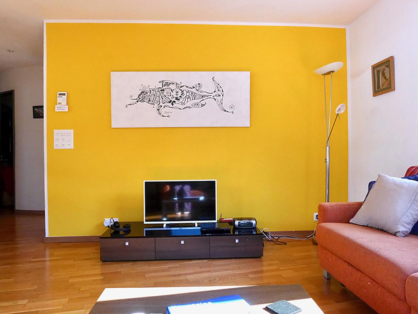 Wohnzimmer mit TV Wohnzimmer mit TV