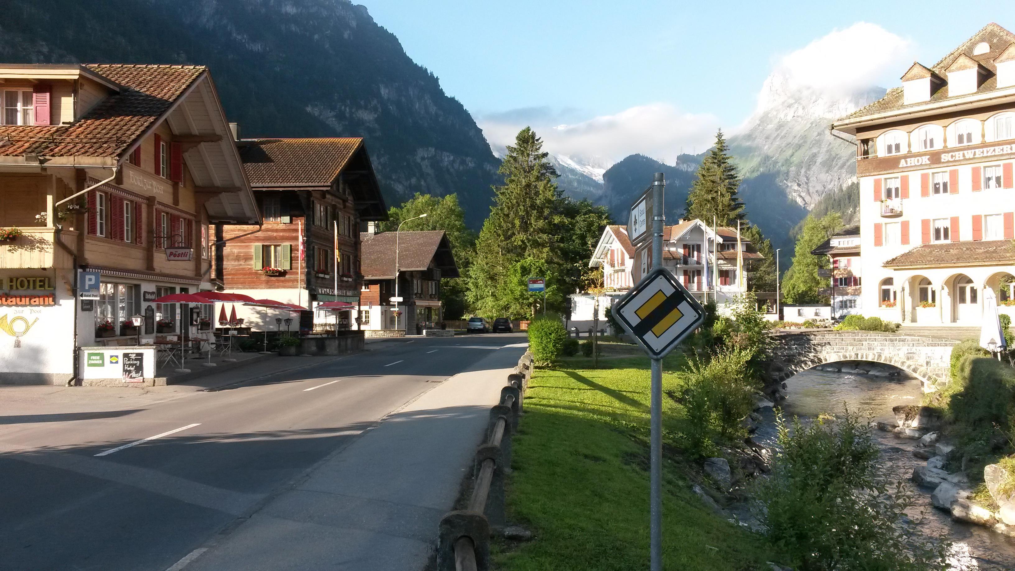 Dorf mit Chalet am Irfig Dorf mit Chalet am Irfig
