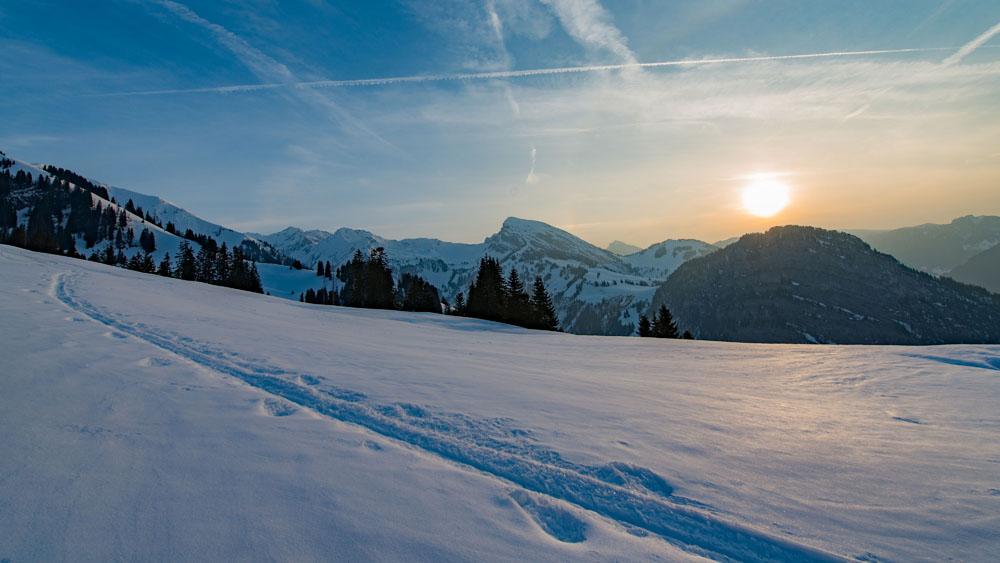 Winterwanderung im Regionalen Naturpark Diemtigtal Winterwanderung im Regionalen Naturpark Diemtigtal