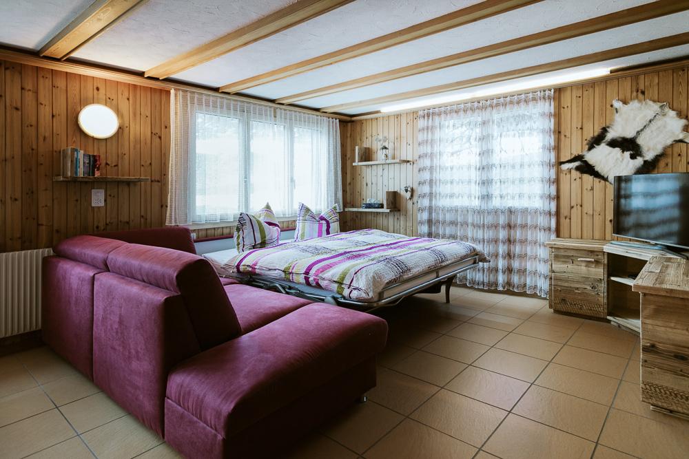 Wohnzimmer mit Ausziehcouch Wohnzimmer mit Ausziehcouch