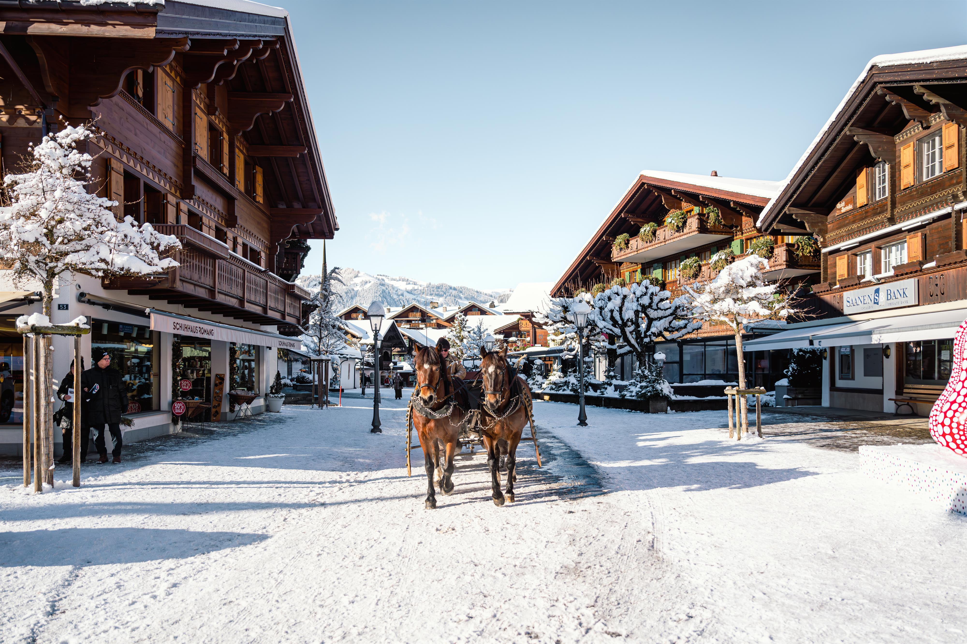 Gstaad: a pedestrianised chalet village that oozes chic