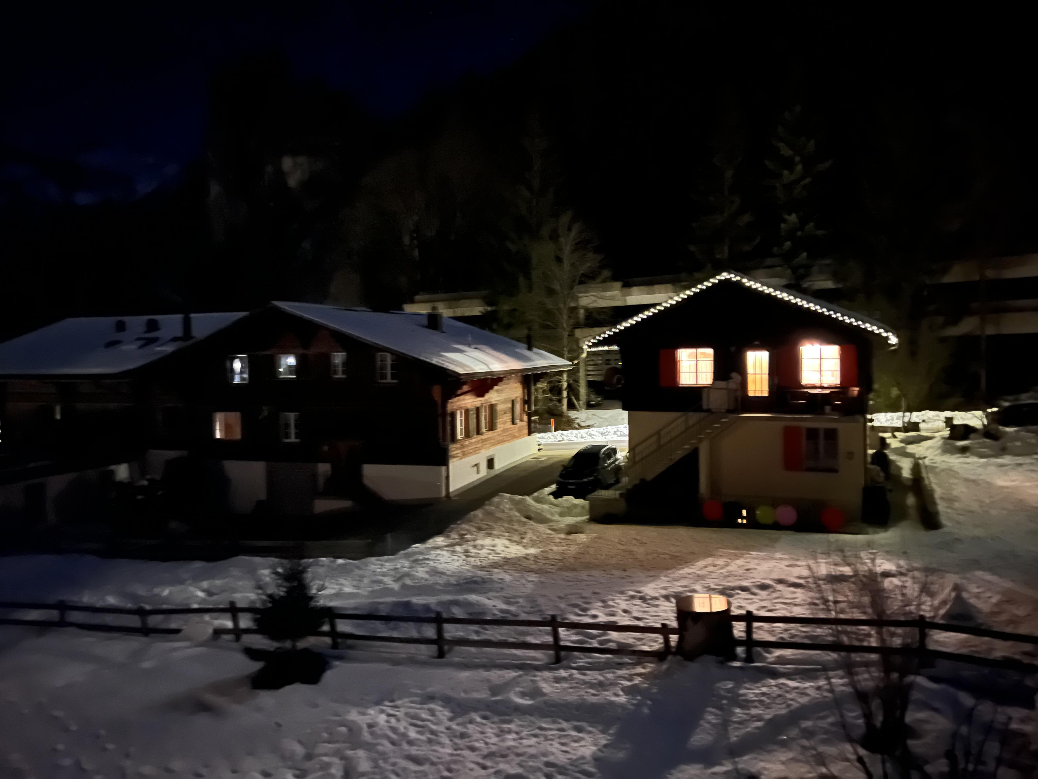 Aussicht Balkon Winter Nacht Aussicht Balkon Winter Nacht